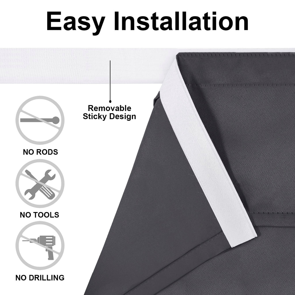 DWCN French Door Curtains, Set of 1 Panel-1