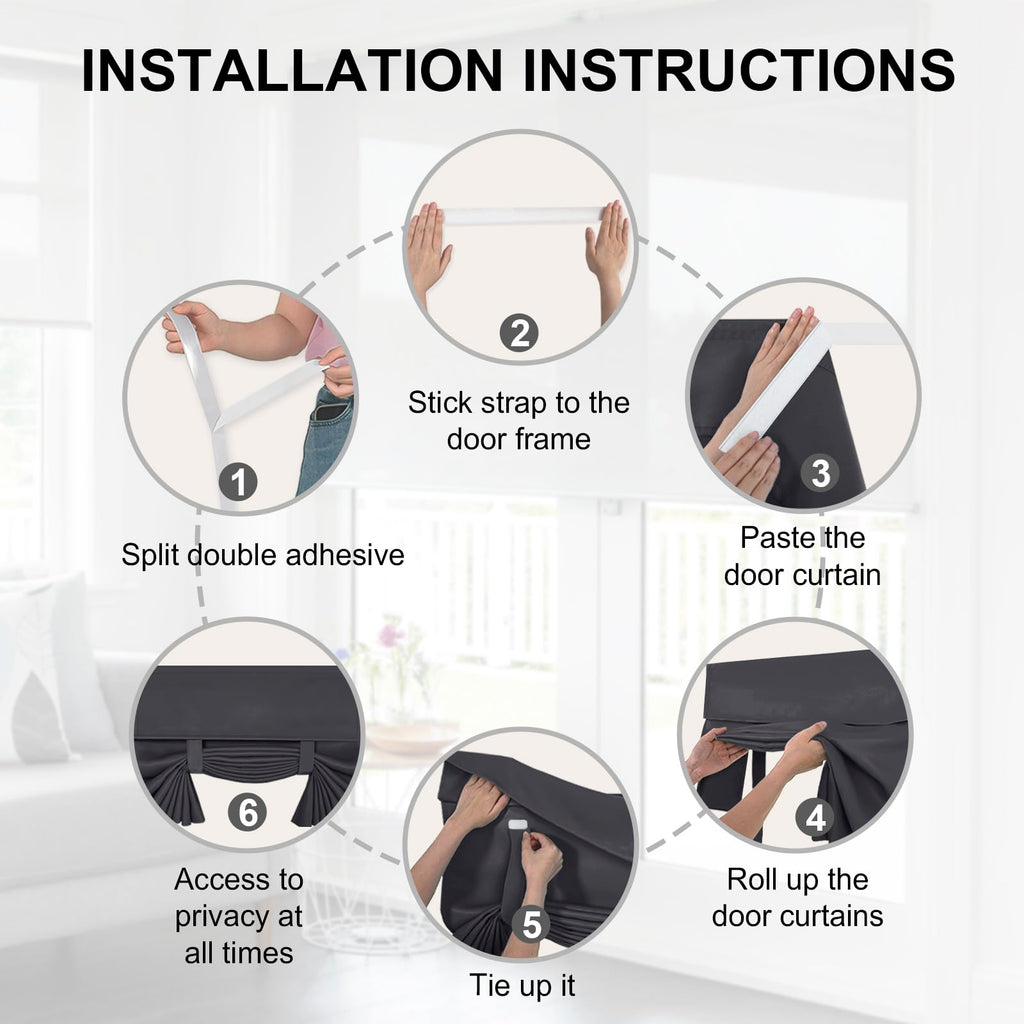 DWCN French Door Curtains, Set of 1 Panel-2