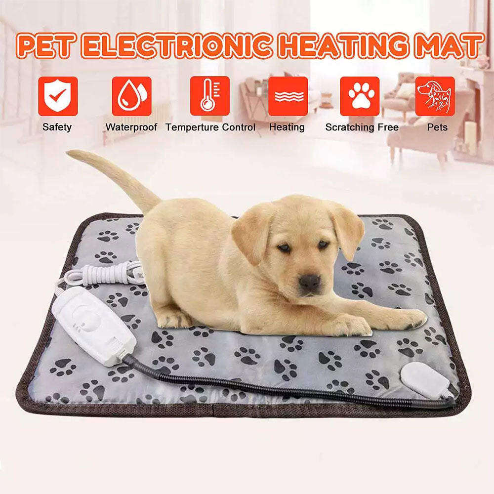 Pet Electric Heating Pad Winter Warm Waterproof Mat Carpet for Dogs Cats-0